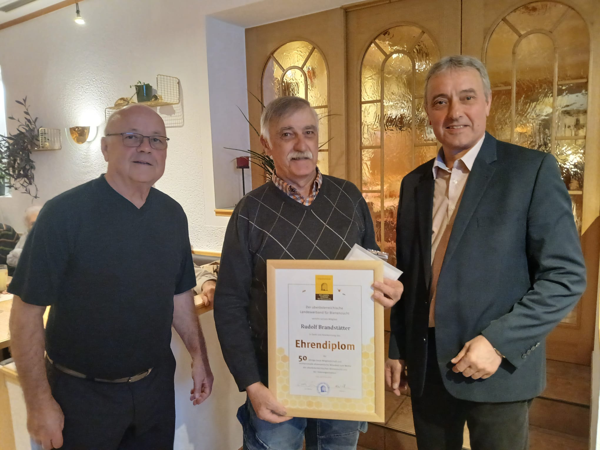 Ehrung Rudolf Brandstätter – Ehrendiplom 50 Jahre